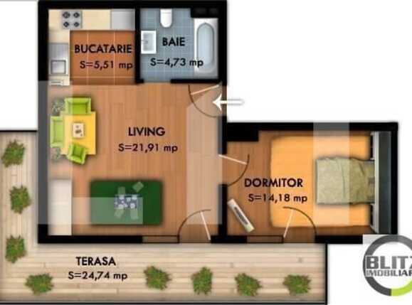 Apartament de vânzare 2 camere Floreşti - 11092AV | BLITZ Cluj-Napoca | Poza4