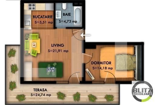 Apartament de vânzare 2 camere Floreşti - 11092AV | BLITZ Cluj-Napoca | Poza4