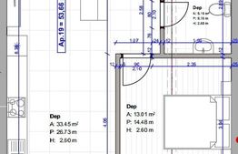 Apartament 2 camera, 53 mp, semifinisat, parcare, zona Terra