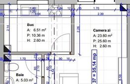Apartament 1 cam, 35 mp, terasa 15,75 mp, parcare, zona Terra