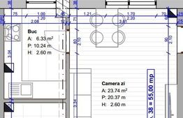 Apartament 1 cam, 34 mp, terasa 16.76 mp, parcare, zona Terra