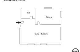 Vanzare 2 camere, 55 mp, loc de parcare cu CF! Semifinisat!