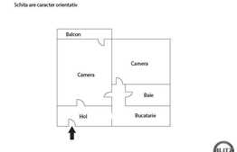 Apartament cu 2 camere, 51 mp utili, decomandat, boxa, zona strazii Primaverii