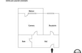 Apartament de vanzare, 1 camera, 38 mp, loc de parcare, zona strazii Florilor!