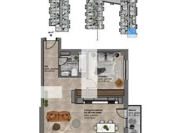 Apartament de vânzare 2 camere Dambul Rotund - 111409AV | BLITZ Cluj-Napoca | Poza4