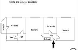 Vanzare apartament 3 camere, 55 mp utili, zona Garii, cu garaj