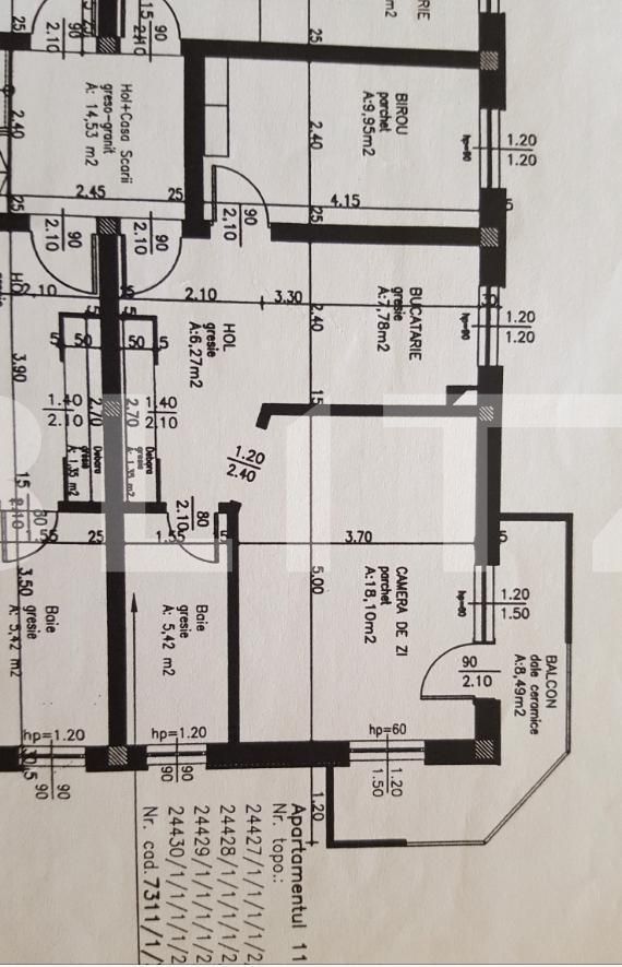 Apartament de 2 camere, etaj intermediar, 49 mp, zona Dunarii
