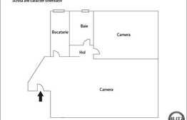 Apartament in Baciu la semifinisat, 45 mp 2 camere decomandate