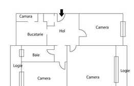 Vanzare 3 camere, 90 mp, zona Calea Manastur