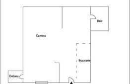 Vanzare 1 camera in imobil tip casa, 26 mp si pod de 30 mp