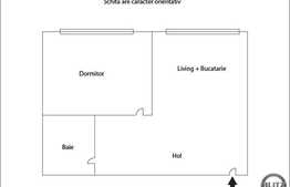 Vanzare apartament 2 camere, 38,4 mp, boxa la subsol, zona Iulius Mall!