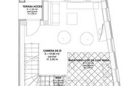 2 camere de vanzare, 65 mp utili plus 70 mp terasa, parcare inclusa