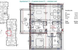 Apartament 2 camere, 52mp, tersa, in Park Lake Residence