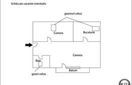 Vanzare 2 camere, 46 mp utili, semidecomandat, complet mobilat, zona linistita!