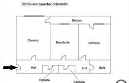 Vanzare 2 camere decomandate, 77 mp utili, balcon, loc parcare, zona linistita!
