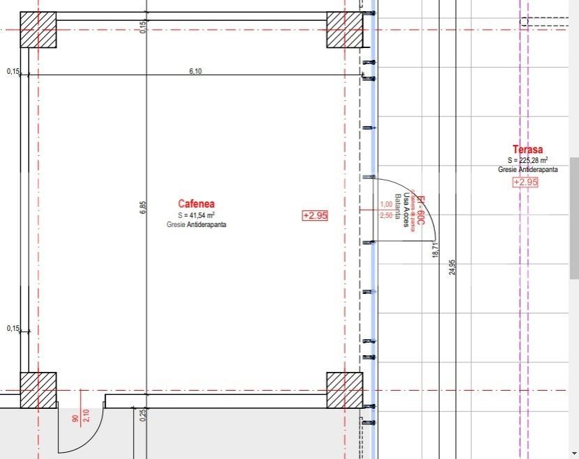 Spatiu destinat unei cafenele, amenajat. Zona Vivo!