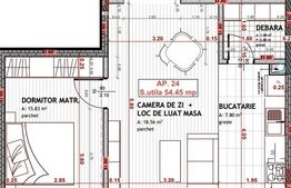  COMISION 0%! Apartament 2 cam, finisat, 54 mp, TVA inclus, zona Avram Iancu
