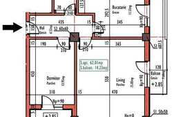 Apartament de vanzare, 2 camere, 62 mp, etaj intermediar, zona Edgar Quinet!