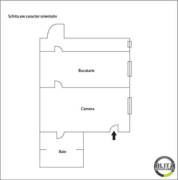 Garsonieră de vânzare Central - 113AV | BLITZ Cluj-Napoca | Poza1