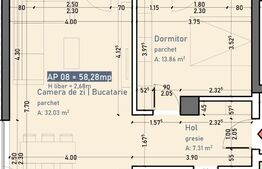 Apartament 2 camere, 58 mp zona Buna ziua