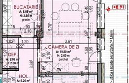  Apartament 2 cam, finisat, 52 mp cu terasa 33 mp si parcare