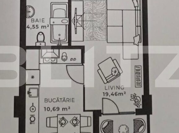 Garsonieră de vânzare Gheorgheni - 113669AV | BLITZ Cluj-Napoca | Poza1