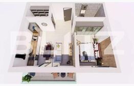 Apartament 2 camere orientare SUD, 41 mp, finisaje premium, garaj in zona Auchan Iris