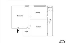 Apartament de vanzare, 2 camere, 57 mp, etaj intermediar, cu parcare inclusa!