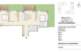 Apartament 4 camere, 84mp, finisat, gradina, zona Semicentrala