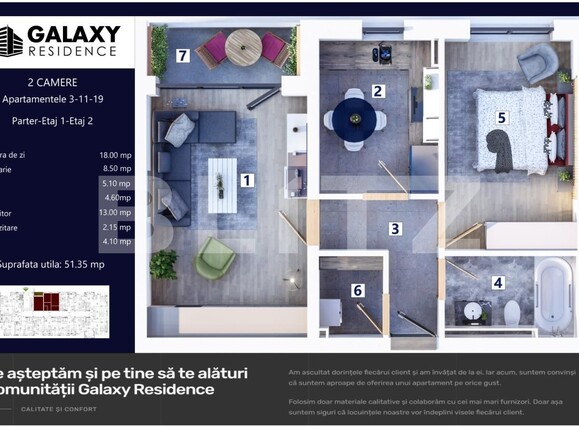 Apartament de vânzare 2 camere Tractorul - 114206AV | BLITZ Brașov | Poza1