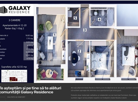 Apartament de vânzare 3 camere Tractorul - 114211AV | BLITZ Brașov | Poza1