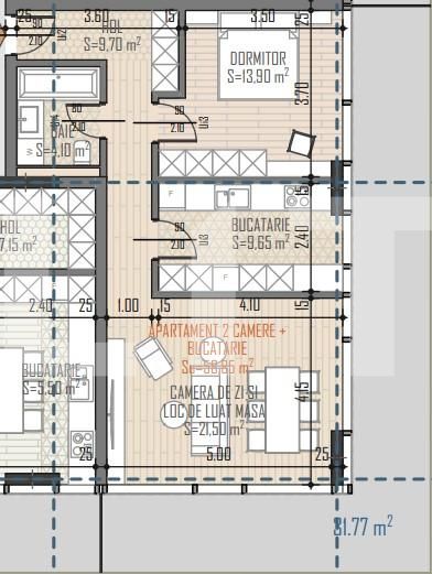 Apartament 2 camere Decomandate intr-un Ansamblu rezidential Premium, zona Semicentrala