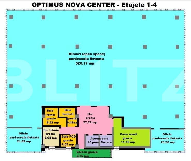 Spațiu birouri de închiriat Floreşti - 114697SIB | BLITZ Cluj-Napoca | Poza1