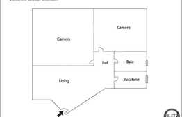 Semifinisat! Apartament in Baciu 64mp, 3 camere decomandate