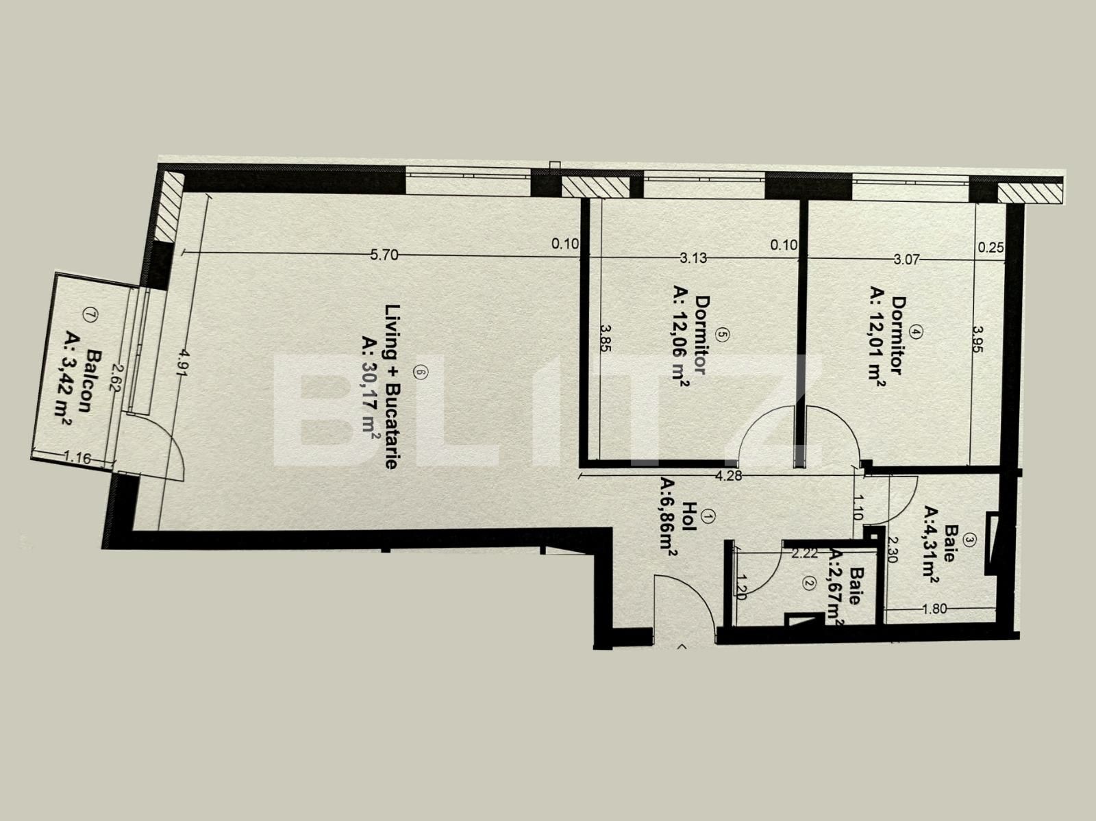 Apartament de vânzare 3 camere Dambul Rotund - 114782AV | BLITZ Cluj-Napoca | Poza9