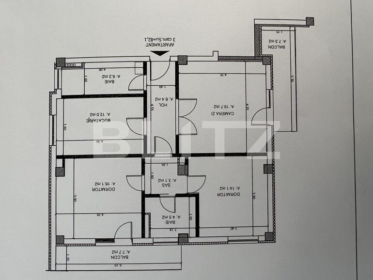 Apartament de vânzare 3 camere Bună Ziua - 114783AV | BLITZ Cluj-Napoca | Poza1