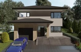 Casa individuala, 164 mp utili, 718 mp teren, garaj, cartier privat