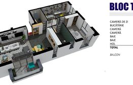 Apartament 3 camere, finisat, 80 mp, zona exclusivista!