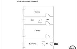 Vanzare 2 camere 44 mp utili, semidecomandat, zona FSEGA si Iulius Mall.