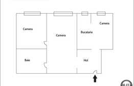 Apartament de vanzare, 3 camere, 40 mp, zona strazii Brancoveanu!