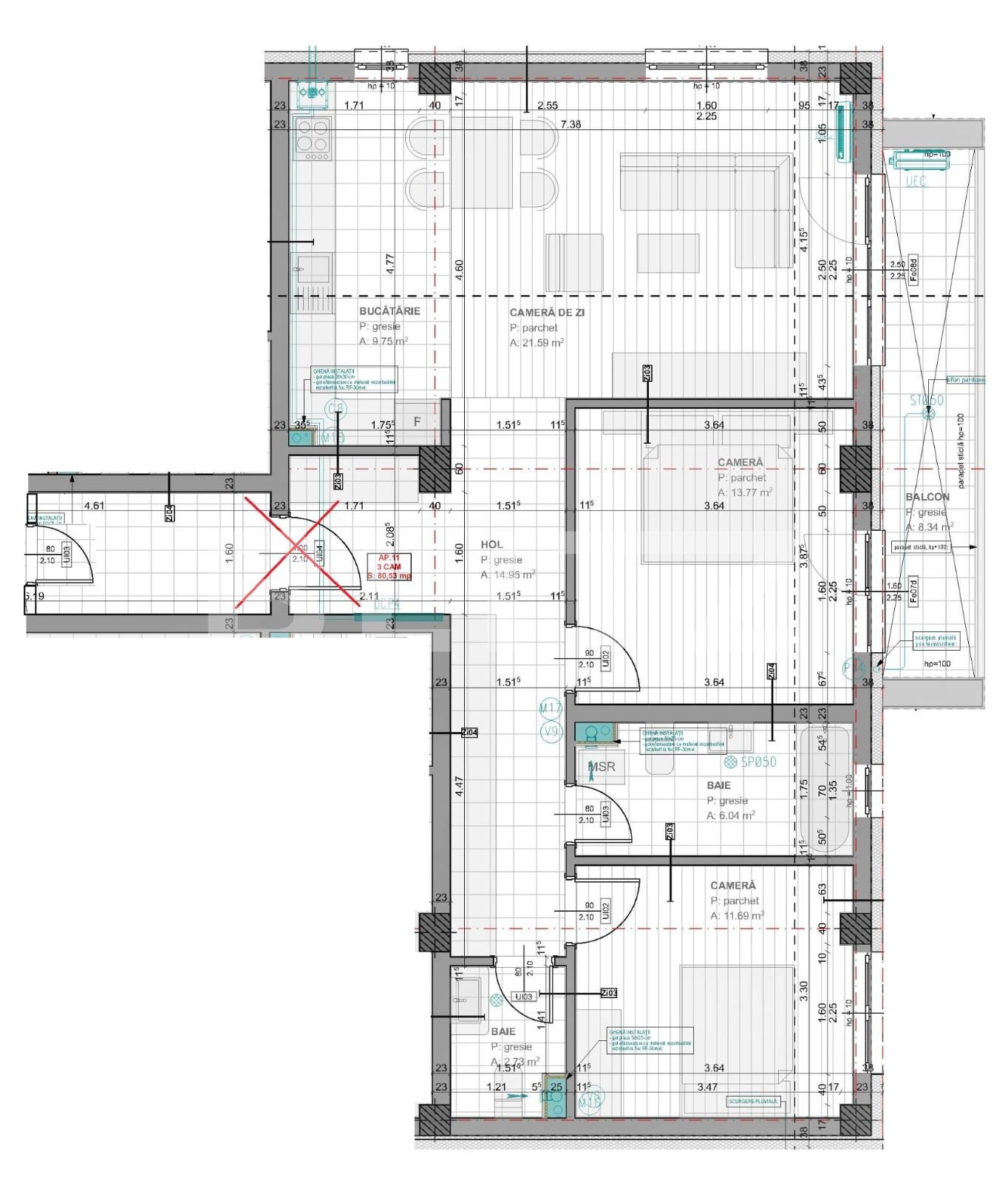 Apartament de vânzare 3 camere Floreşti - 115160AV | BLITZ Cluj-Napoca | Poza12