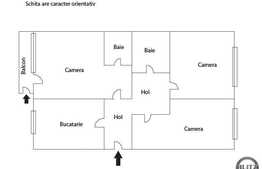 Apartament 3 camere, 66 mp, mobilat, garaj, boxe, zona strazii Bistritei
