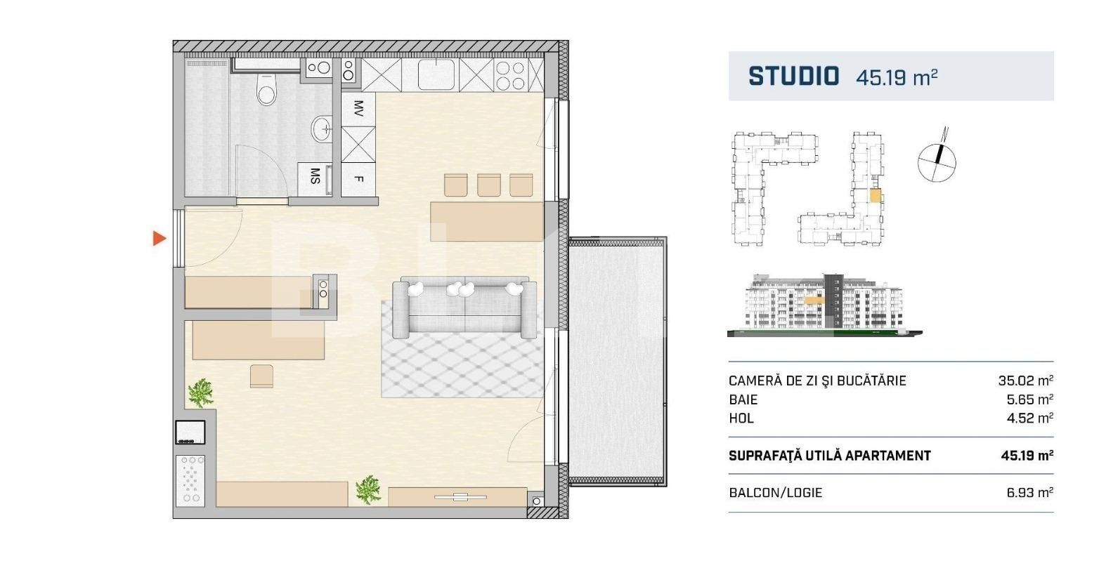 Garsonieră de vânzare Central - 115873AV | BLITZ Cluj-Napoca | Poza1