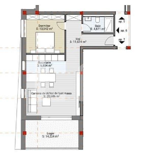 Apartament de vânzare 2 camere Borhanci - 115997AV | BLITZ Cluj-Napoca | Poza1