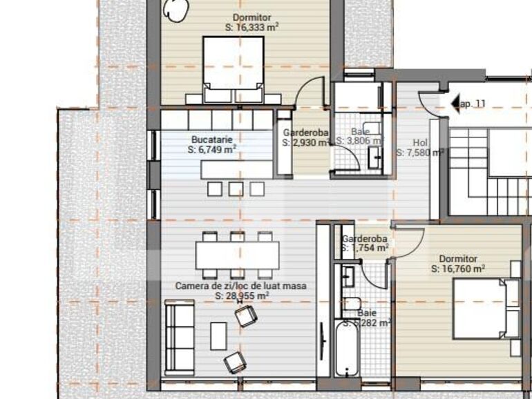 Apartament de vânzare 3 camere Borhanci - 116001AV | BLITZ Cluj-Napoca | Poza1