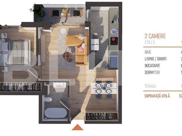 Apartament de vânzare 2 camere Plopilor - 116011AV | BLITZ Cluj-Napoca | Poza1