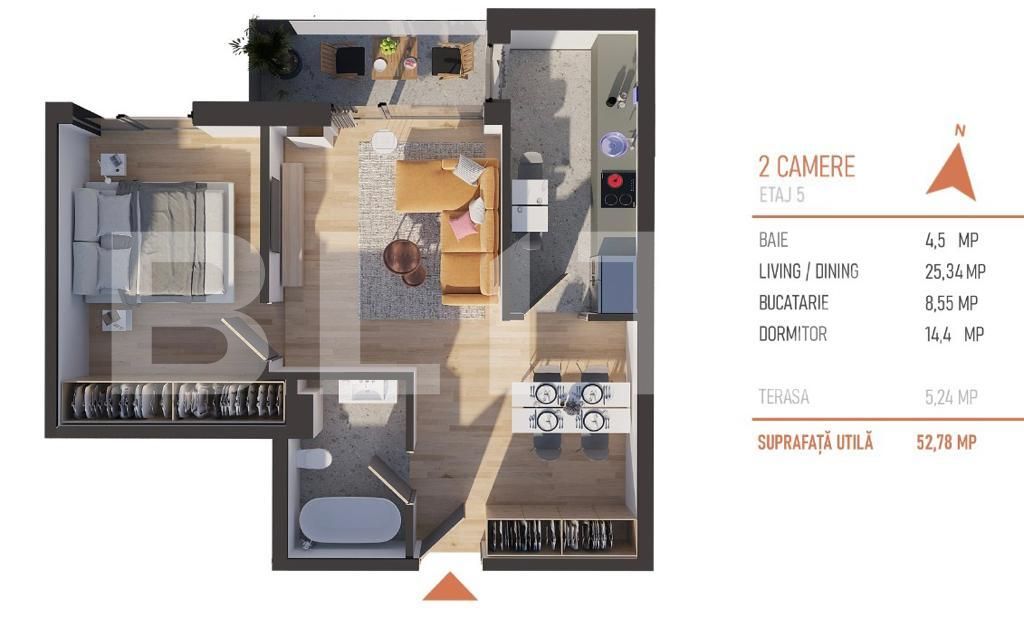 Apartament de vânzare 2 camere Plopilor - 116011AV | BLITZ Cluj-Napoca | Poza1