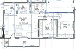 Apartament semidecomandat, 3 camere