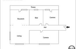 Apartament 3 camere , cu loc parcare,  zona Hotel Athos