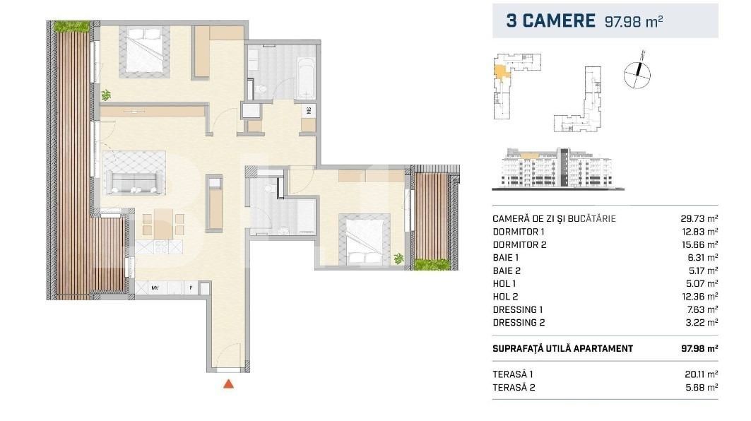 Apartament de vânzare 3 camere Semicentral - 116159AV | BLITZ Cluj-Napoca | Poza3